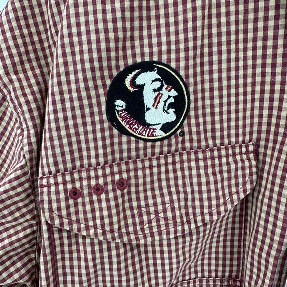 Columbia FSU Florida State Seminoles Super Bonehead Fishing Shirt Men's Sz SMALL - Picture 7 of 12